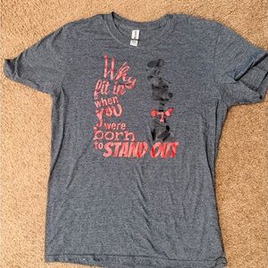 Gildan Gray Tee with Red Dr. Seuss Cat in the Hat Design